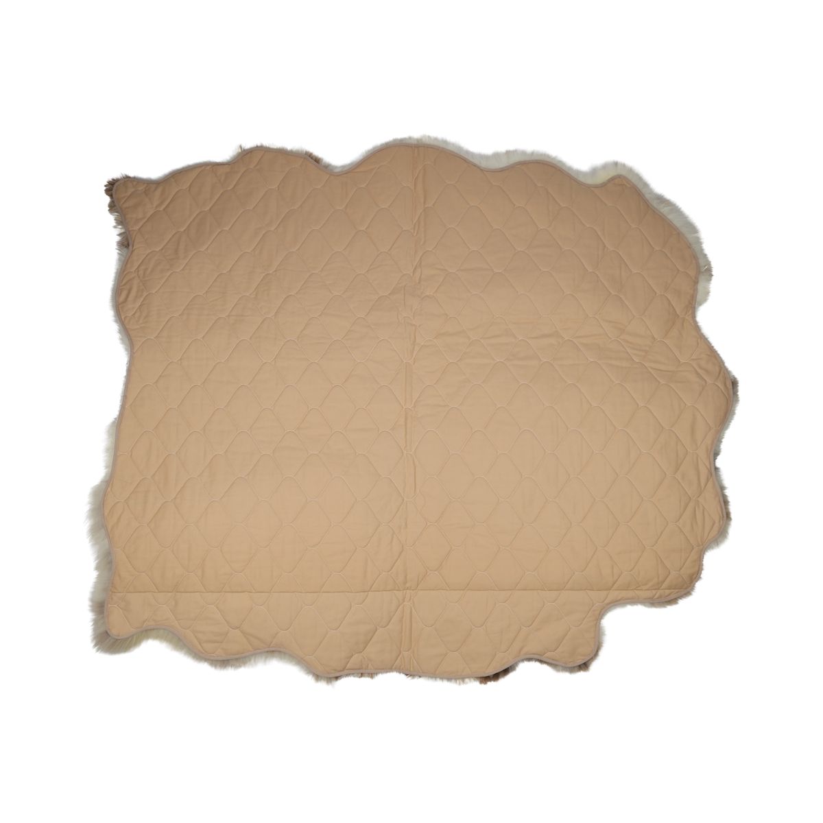 Multi Layered of Natural Fiber Sheepskin, Long Wool/Short