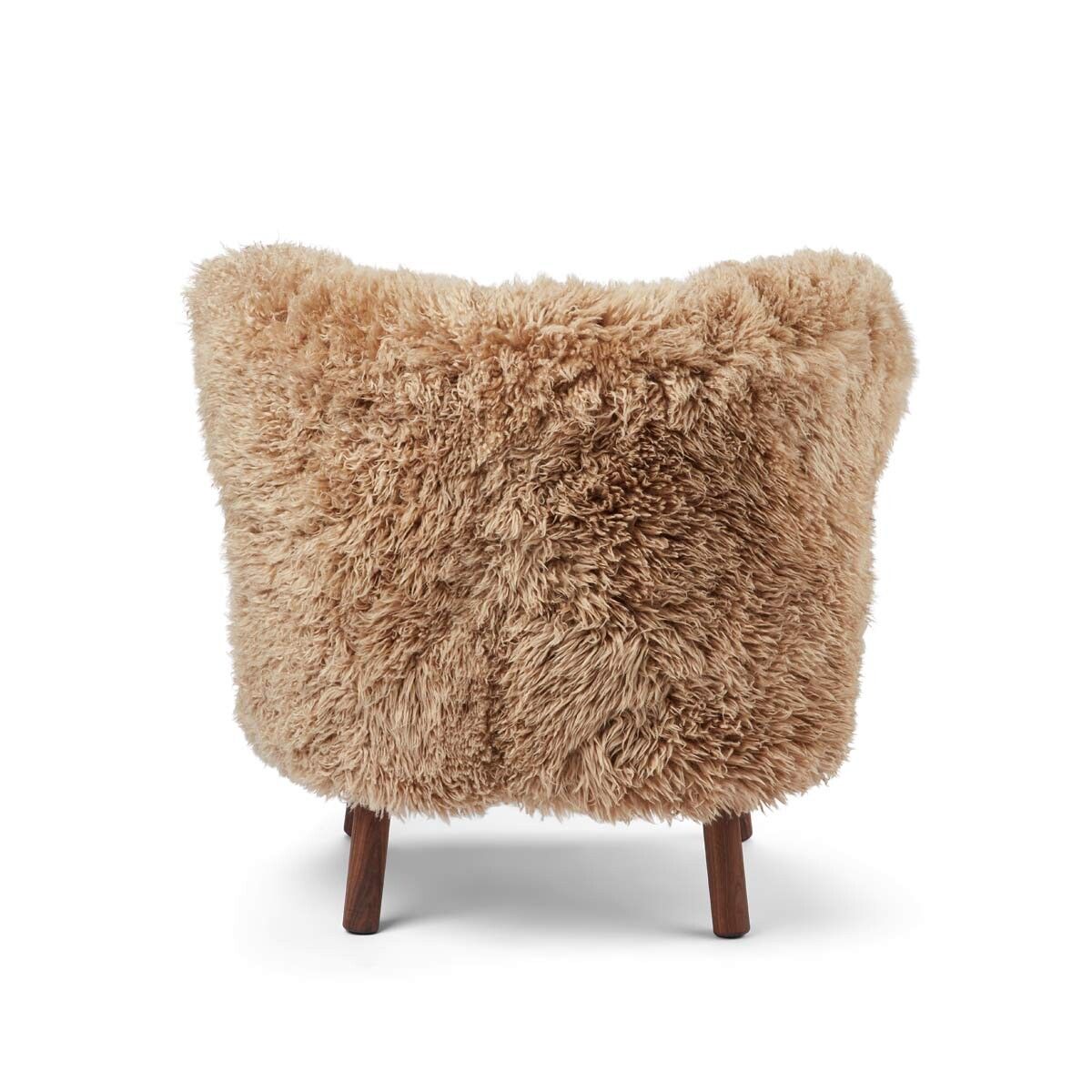 Fauteuil lounge Emil | Laine longue Miel