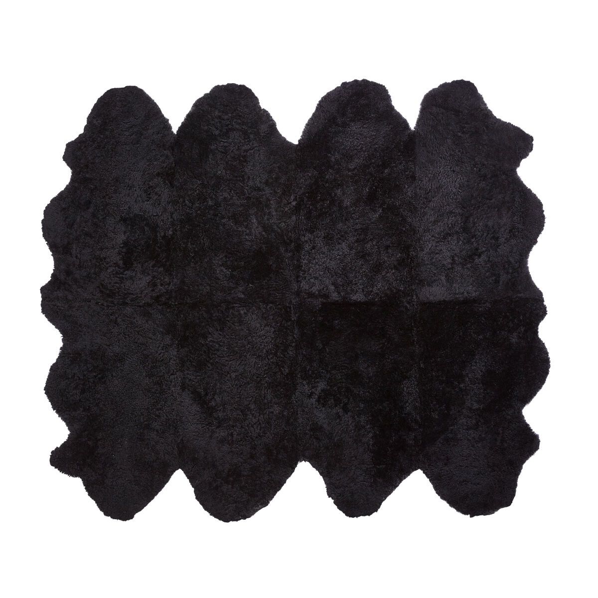 Peau de mouton de Nouvelle-Zélande à laine courte bouclée 180x214 cm