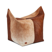 Pouf en cuir de veau