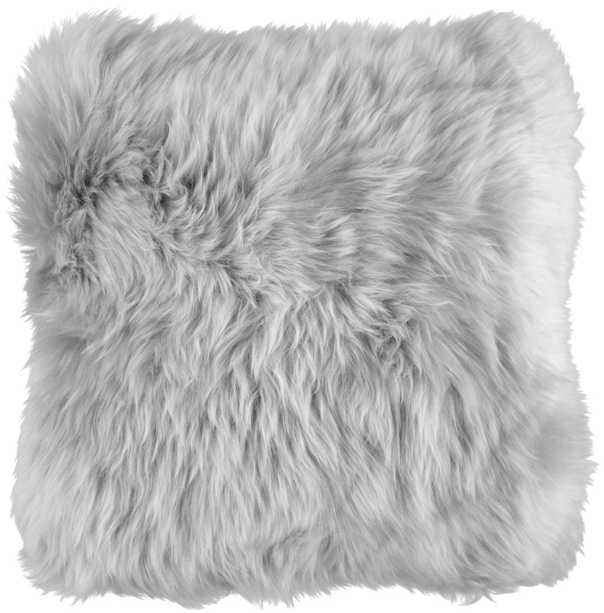 Coussin en peau de mouton longue laine | 35x35 cm
