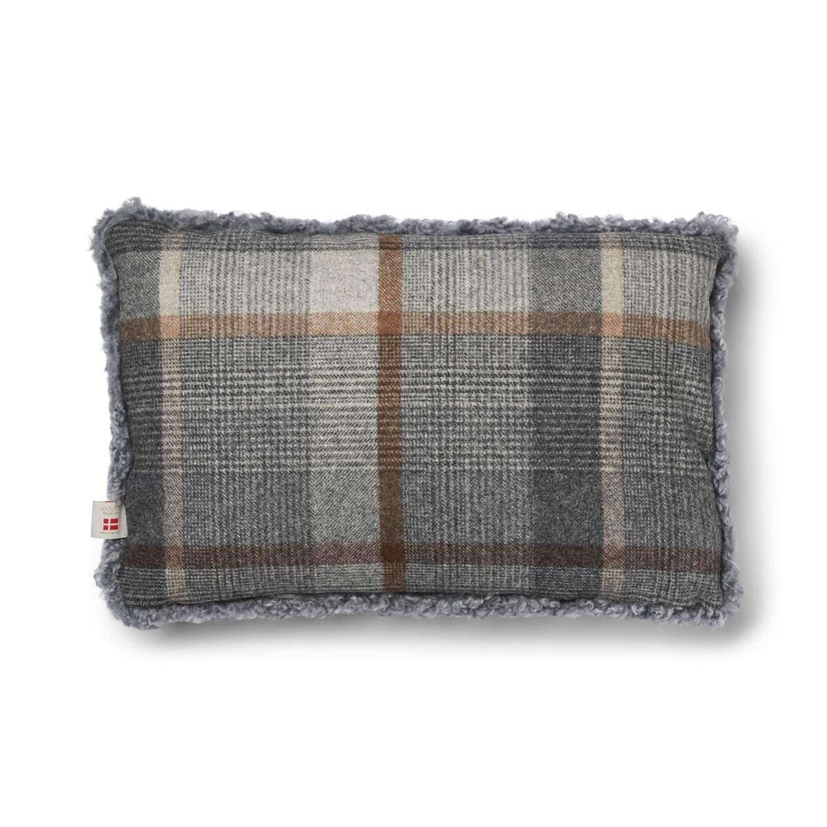 Coussin d'un côté | SW | 52x52 cm | 34x52 cm Glencheck-Gris/Gris clair