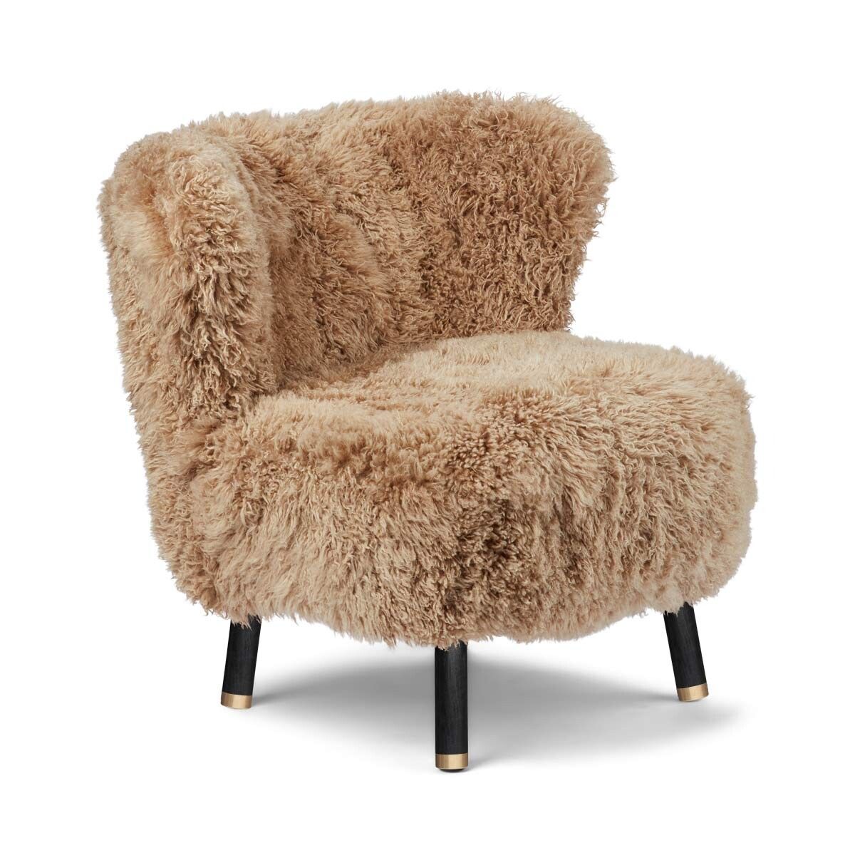 Fauteuil lounge Emil | Laine longue