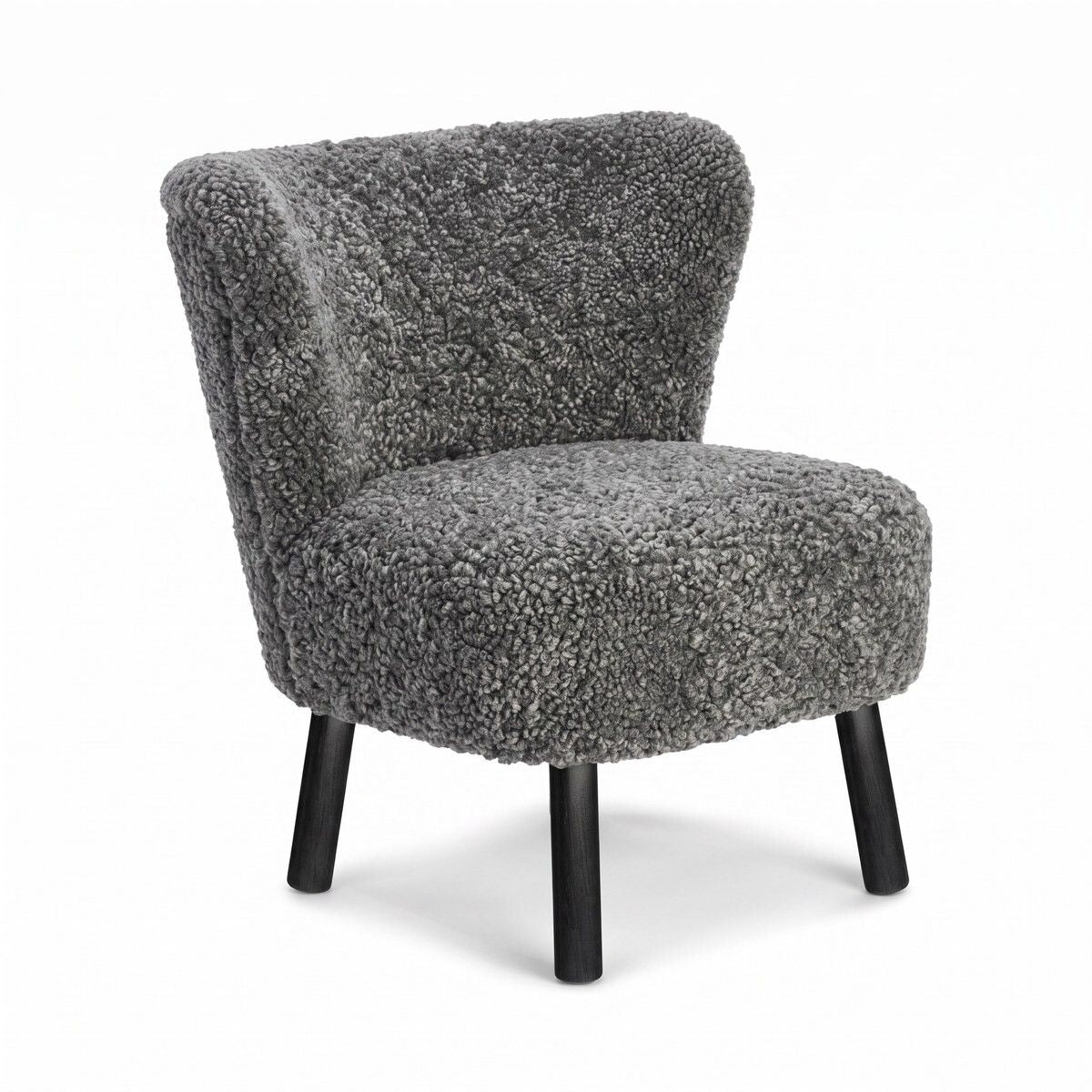 Fauteuil lounge Emily | Laine courte