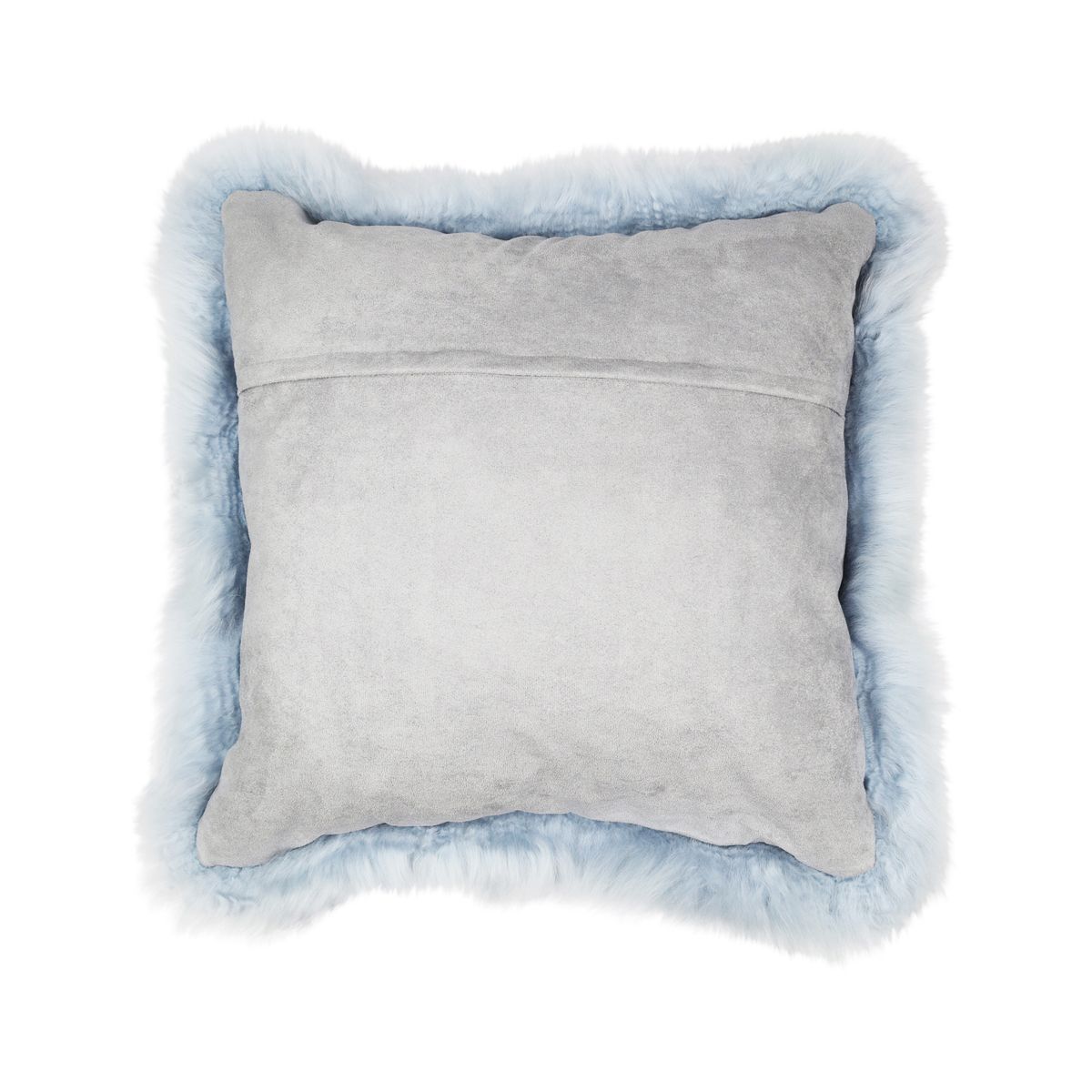 Coussin en peau de mouton | Laine longue | Nouvelle-Zélande | 50x50 cm Blaugrau