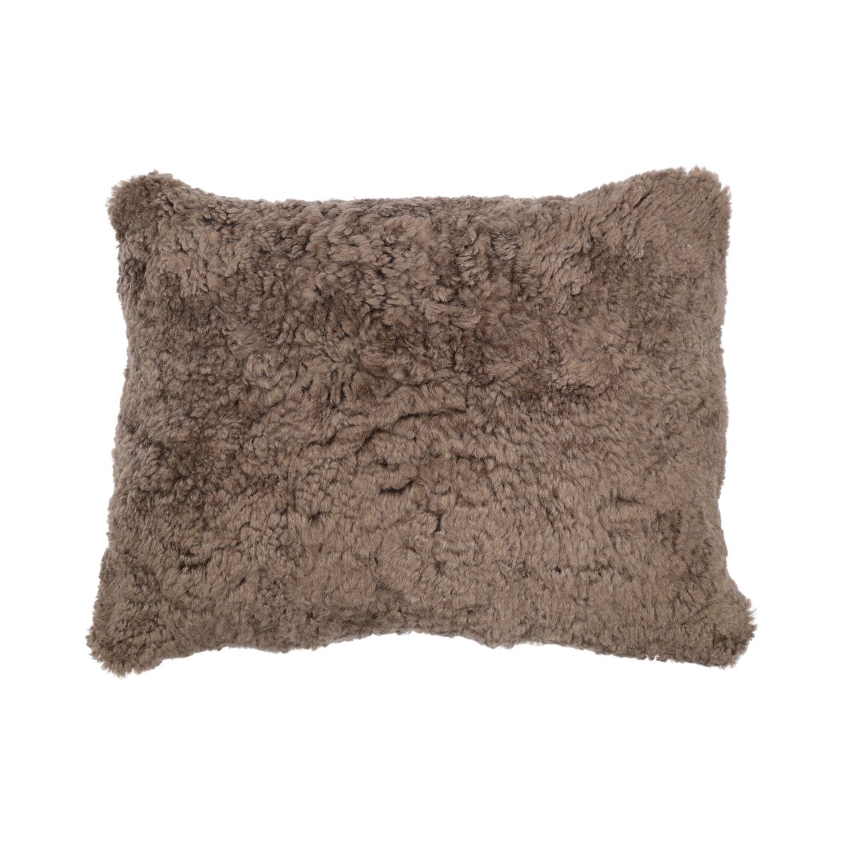 Coussin en peau de mouton | Laine courte | Nouvelle-Zélande | 35x45 cm Champignon