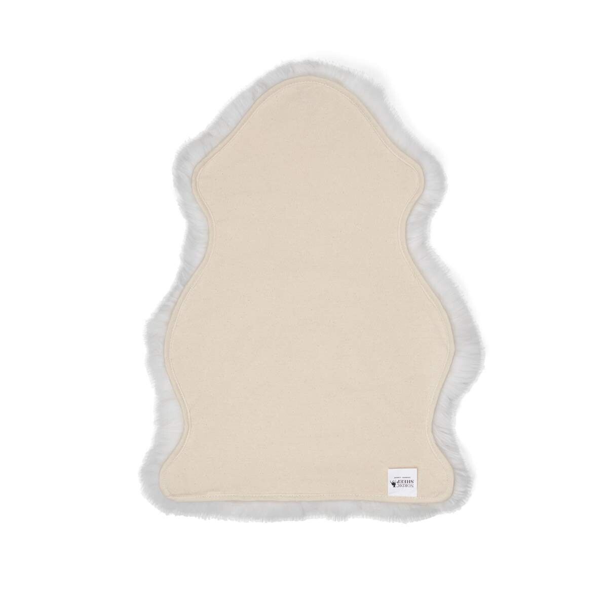 Peau de mouton mérinos | Long poil | Nouvelle-Zélande | Mini | 65×45 cm Ivoire