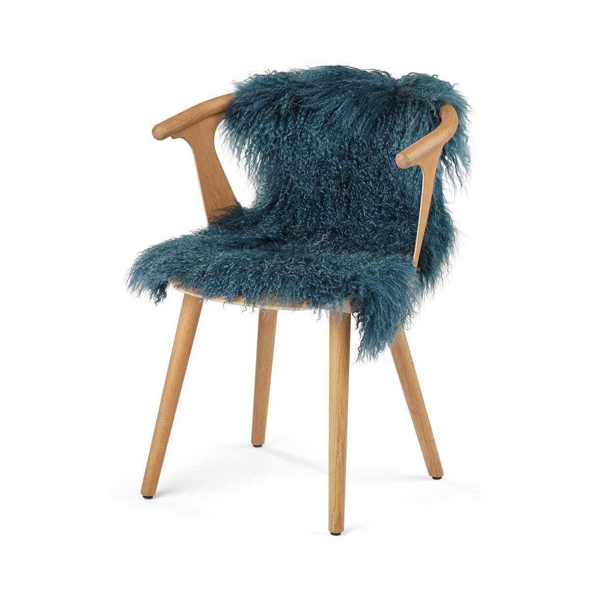 Peau de mouton tibétaine bouclée | 85 × 50 cm