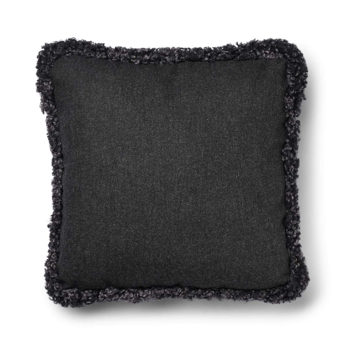 Short-Wool Sheepskin Cushion | SW trim | 52x52 cm
