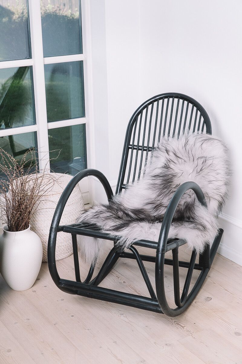 Peau de mouton islandaise | Laine longue | 90 cm Blanc crème naturel