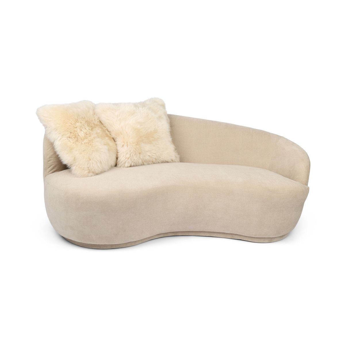 Housse de coussin de siège | Laine longue | Nouvelle-Zélande | 50,5 x 50,5 cm Linge
