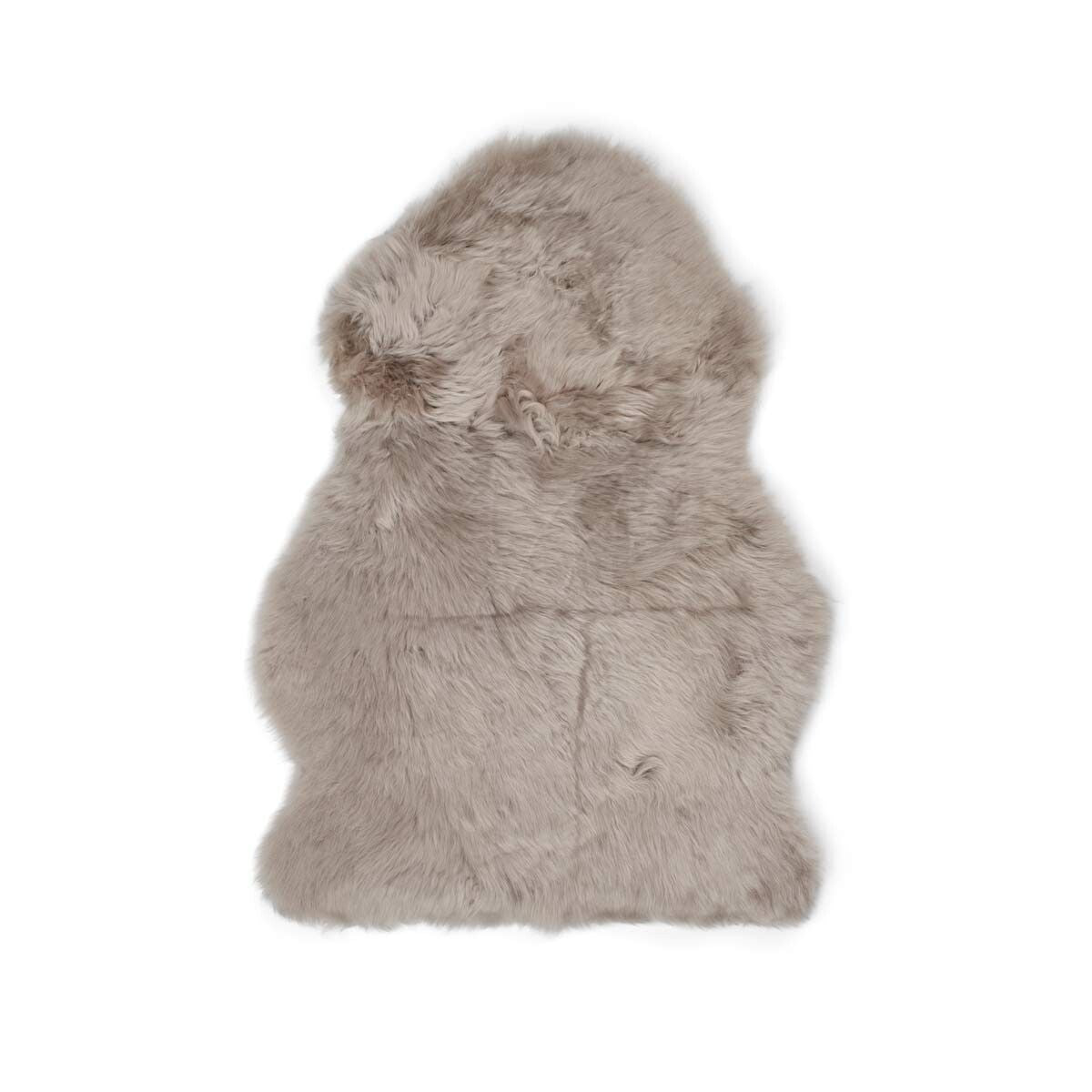 Peau de mouton mérinos | Long poil | Nouvelle-Zélande | Mini | 65×45 cm Beige foncé