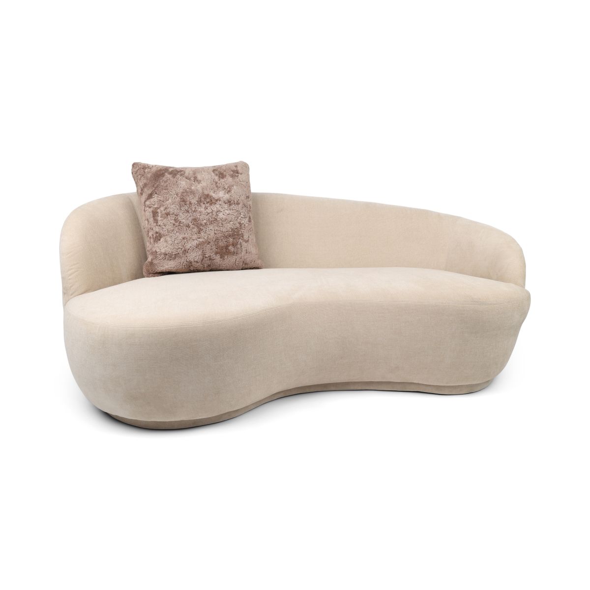 Coussin premium en peau de mouton | Poils longs | Nouvelle-Zélande | Double face Marron Nuageux