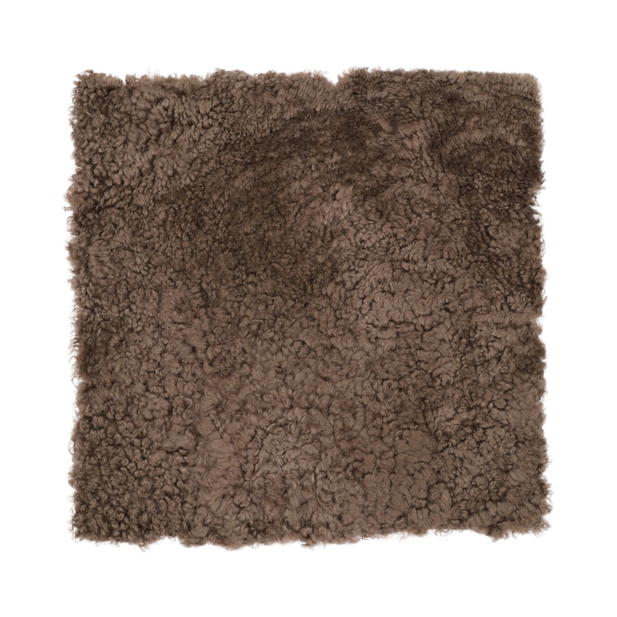 Dessus de siège en laine courte de Nouvelle-Zélande | 40 x 40 cm Champignon