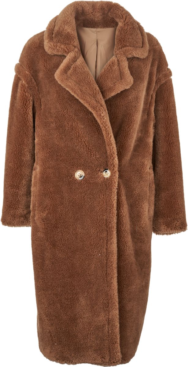 Manteau Donna Marron Teddy