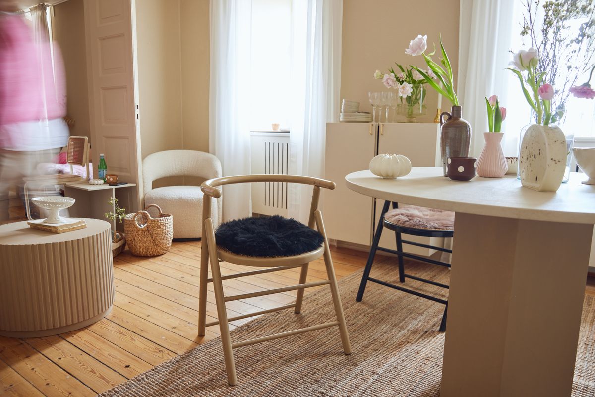 Dessus de siège premium | Laine longue | Nouvelle-Zélande | Ø34 cm Noir