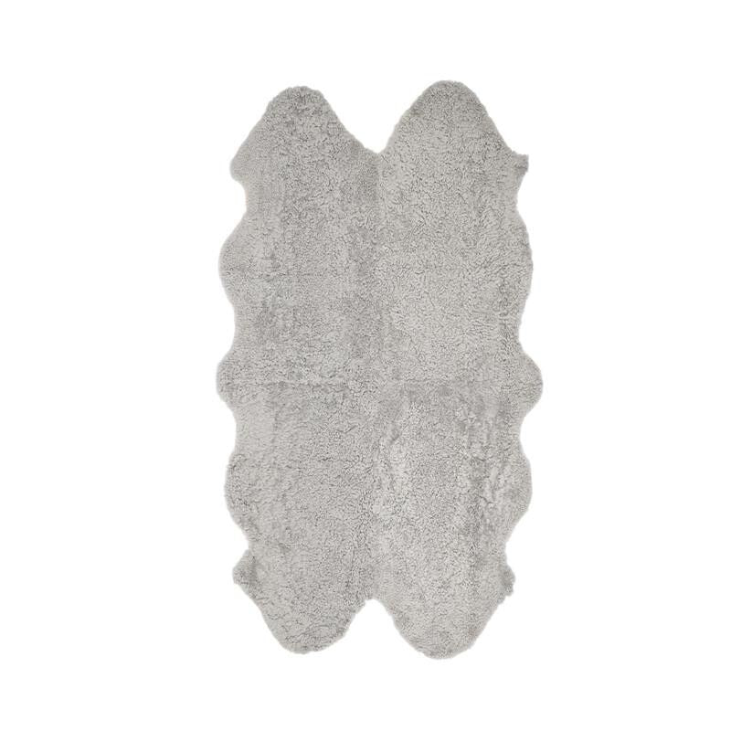 Tapis en peau de mouton | Nouvelle-Zélande | Laine courte bouclée | Format quadruple | 170 × 110 cm