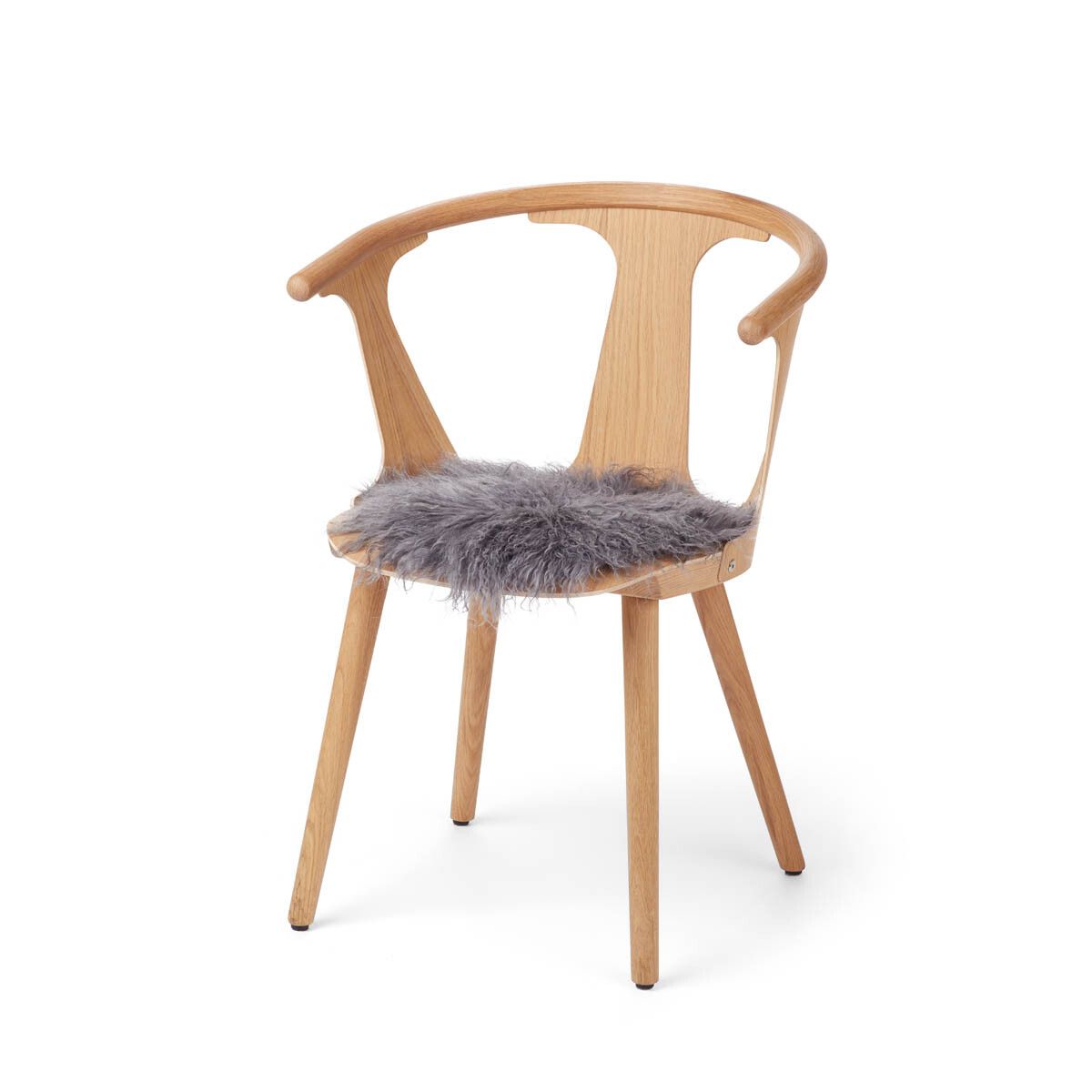 Dessus de siège | Laine longue | Ø34 cm