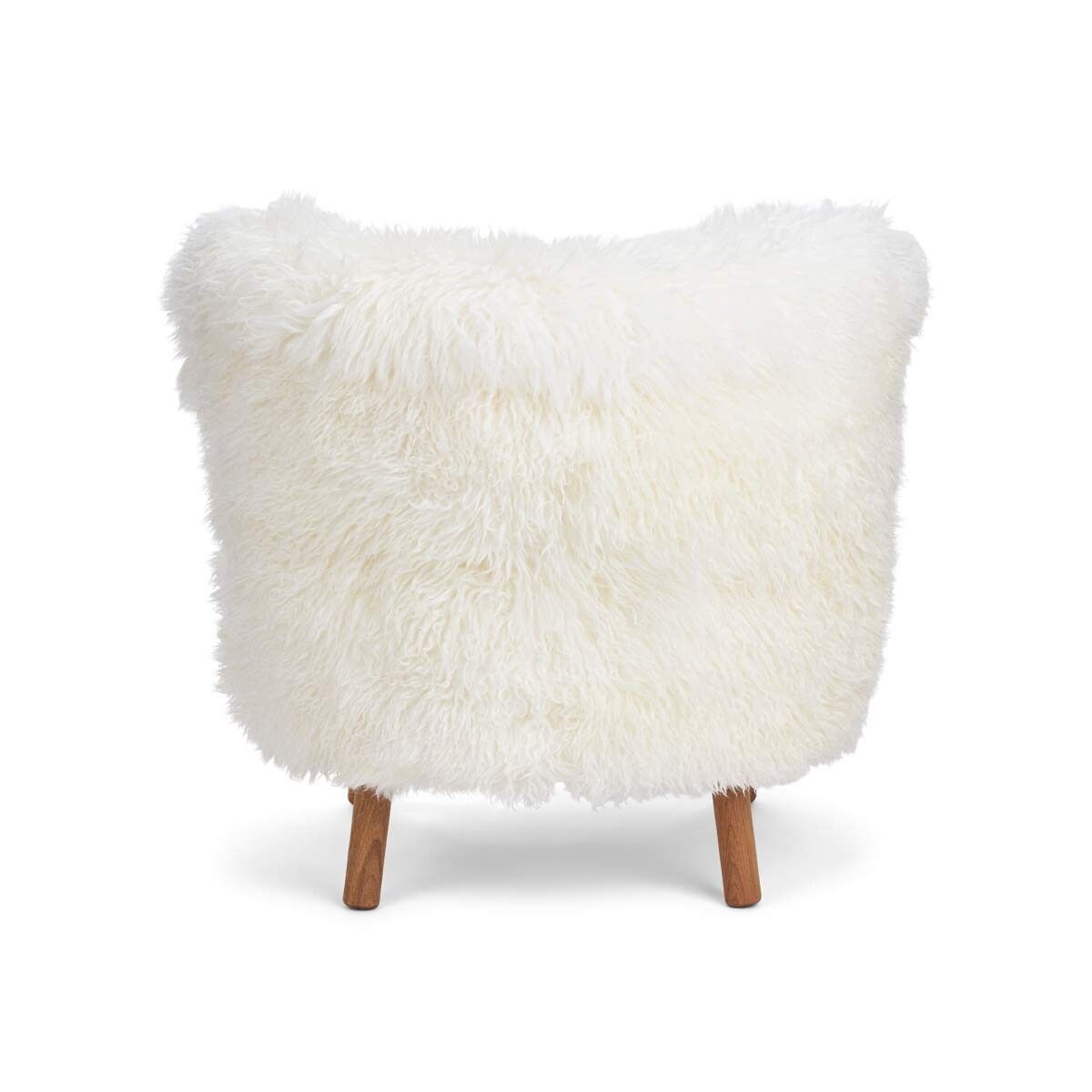 Fauteuil lounge Emil | Laine longue Blanche-Neige
