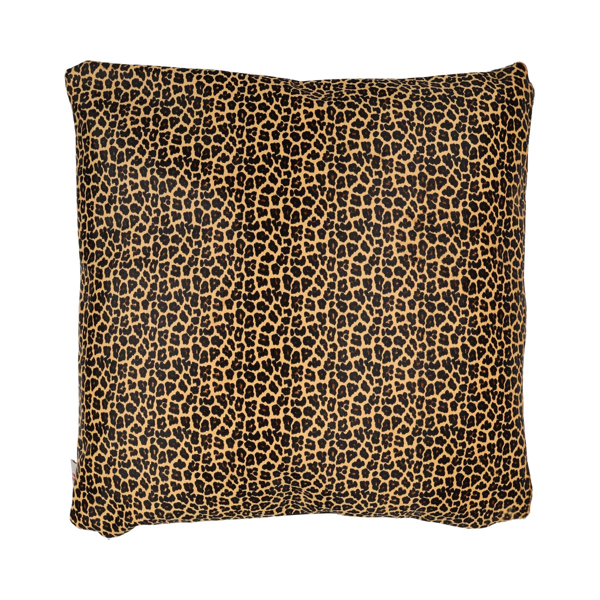 Coussin premium en peau de vache | Double face Yellow/Brown/Black Leopard Print