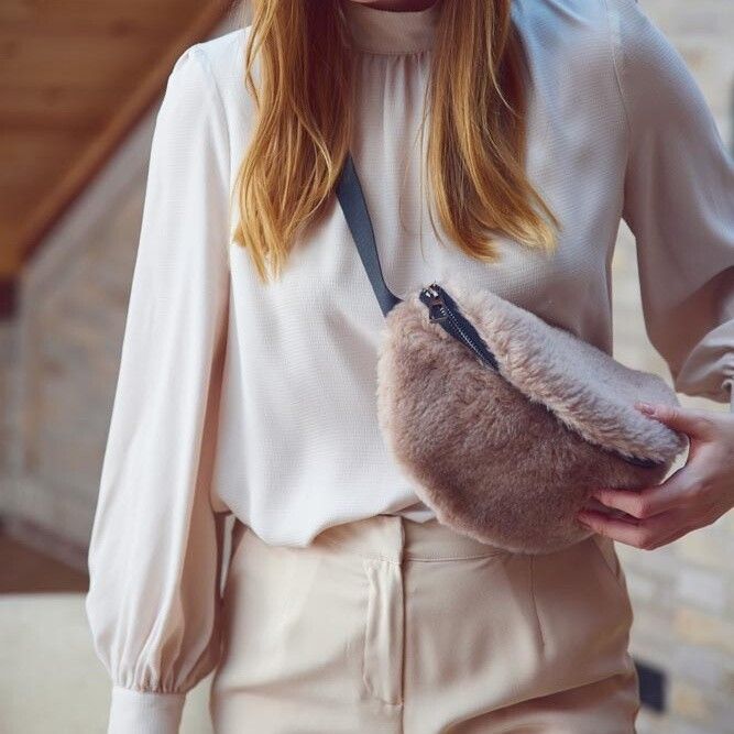 Sac à ceinture Saki Beige