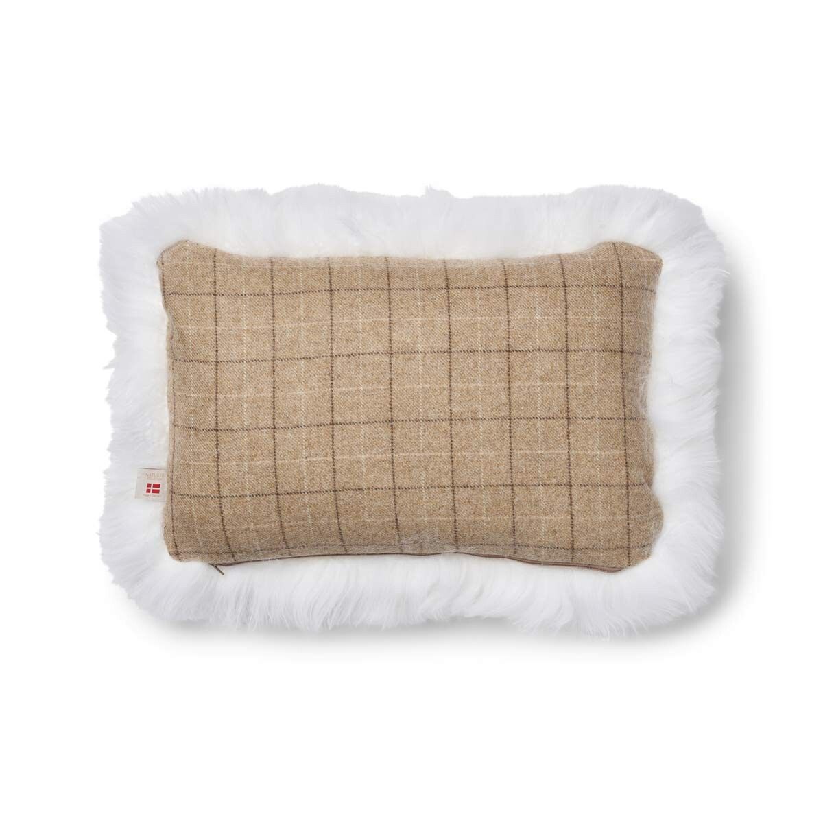 Coussin une face | Laine longue | 52×52 cm | 34x52 cm