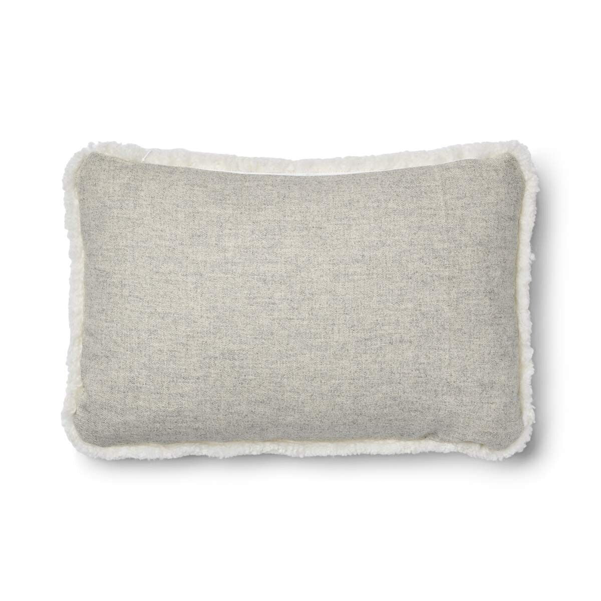 Coussin en laine courte de mouton - 52x52 cm