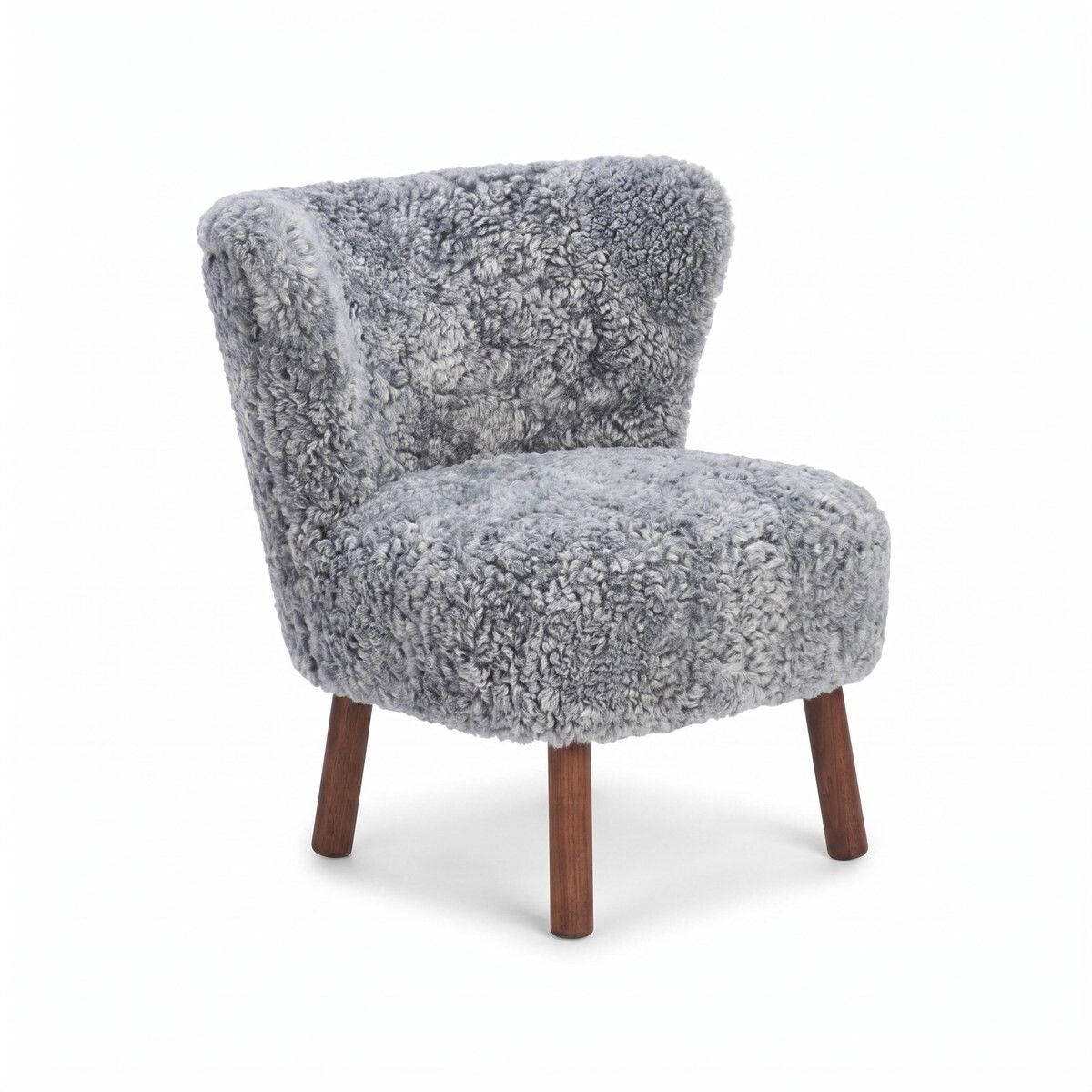 Fauteuil lounge Emily | Laine courte