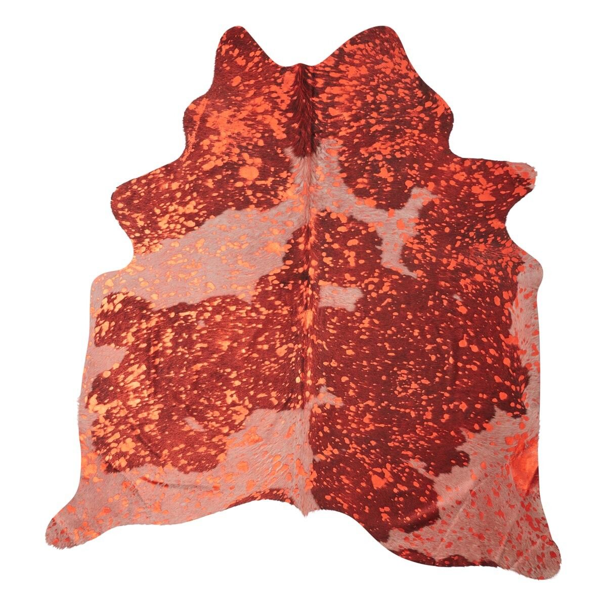 Tapis en peau de vache | Chrystal Red | 3,55 sqm