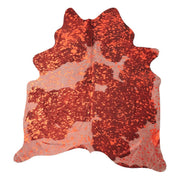 Tapis en peau de vache | Chrystal Red | 3,55 sqm