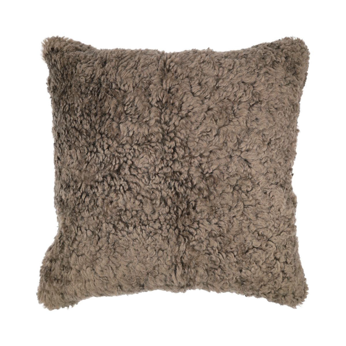 Coussin en peau de mouton | Laine courte | Nouvelle-Zélande | 40x40 cm Sahara