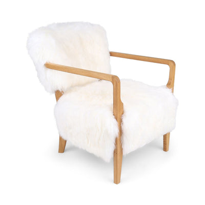 Fauteuil lounge Lina | Peau de mouton de Nouvelle-Zélande | Poils longs