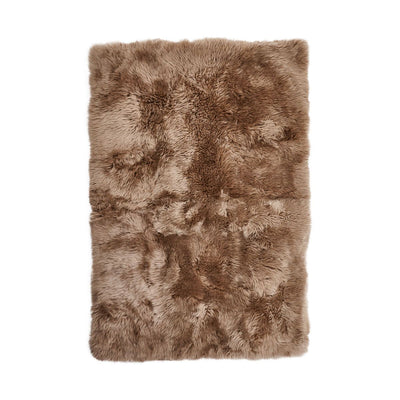 Tapis design en peau de mouton à laine longue