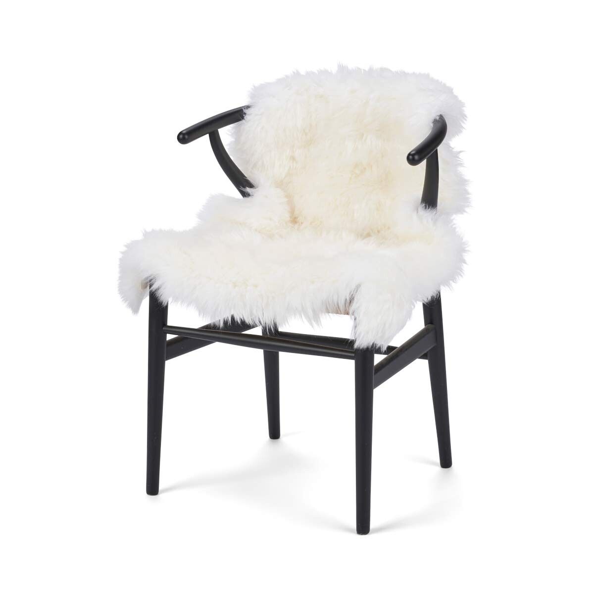 Tapis en peau de mouton mérinos | Laine longue | 90x60 cm