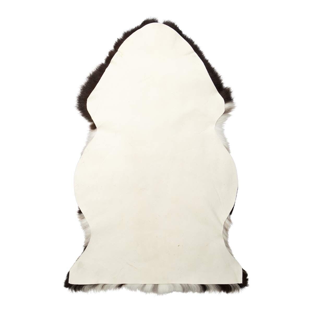 Peau de mouton de l’Himalaya | Laine courte | 95 cm Tacheté foncé