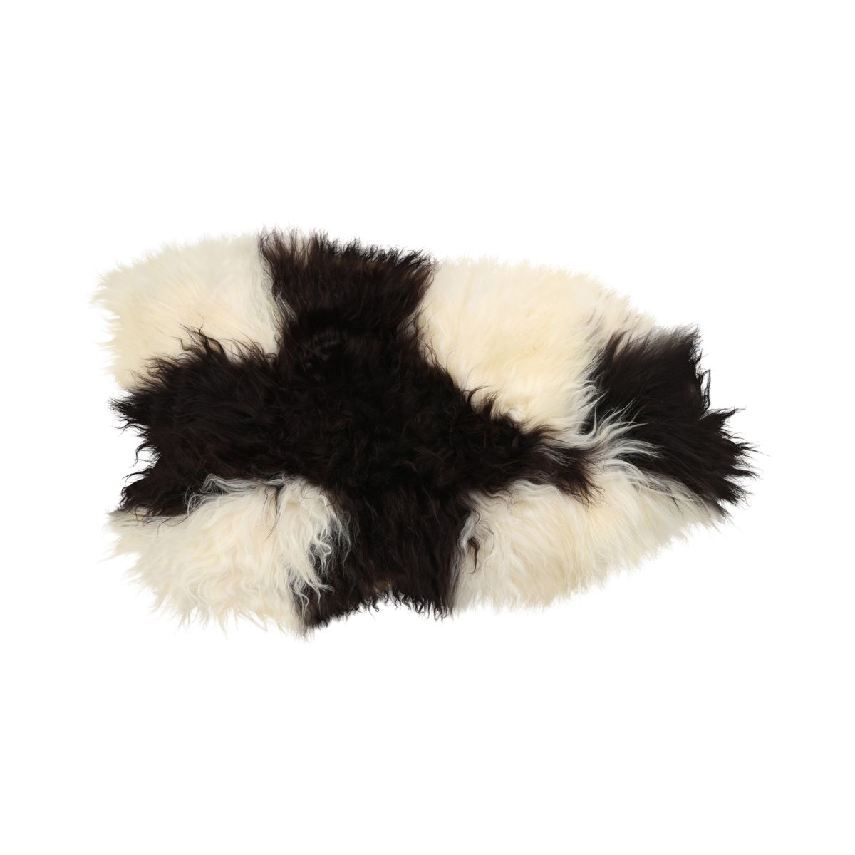Peau de mouton islandaise | Laine longue | 90 cm Mélange / tacheté