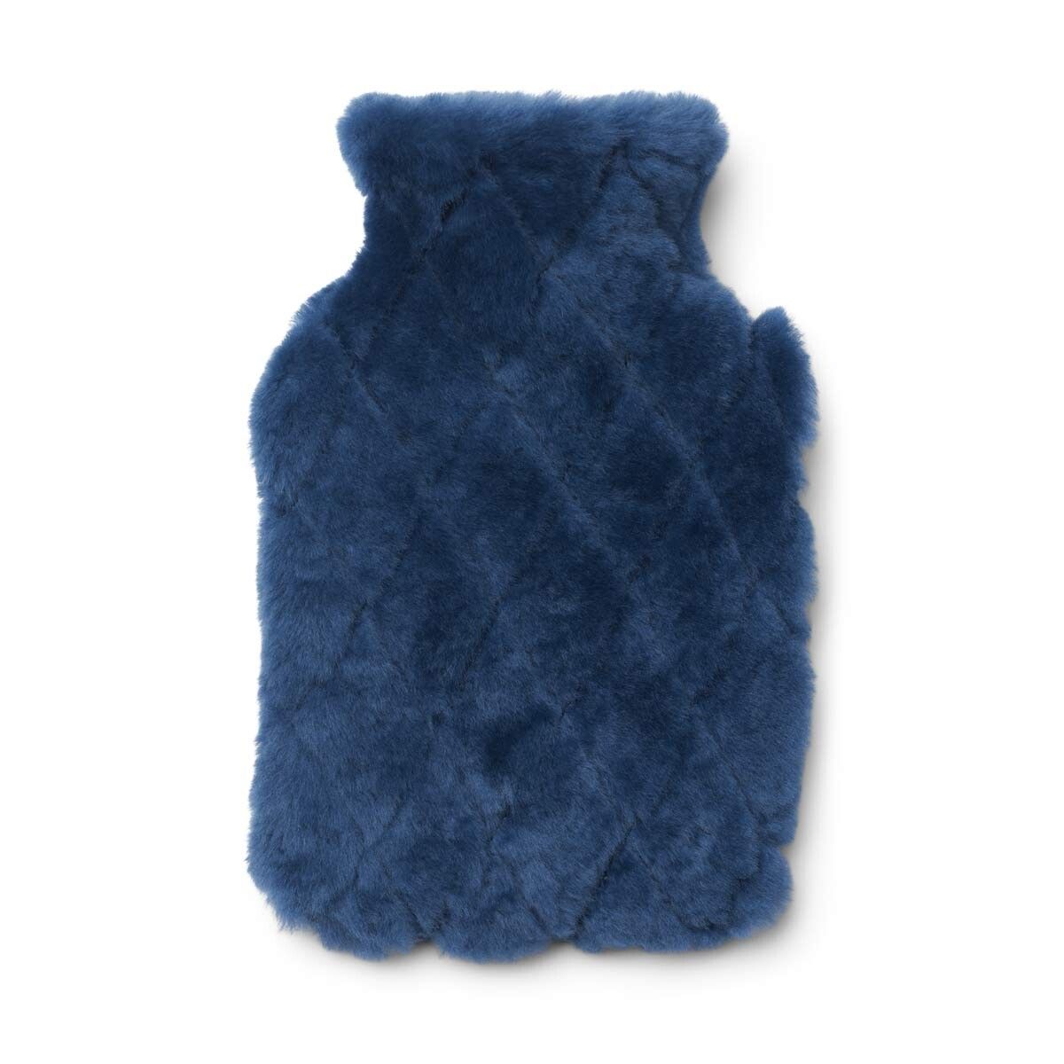 Bouteille d'eau chaude en forme de feuille Bleu Marine