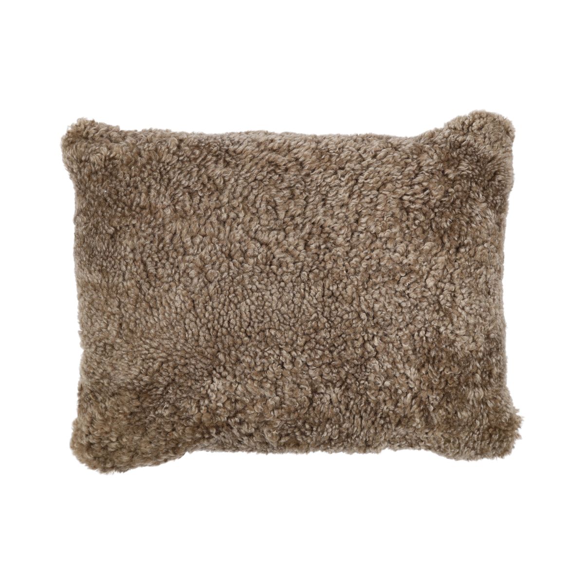 Coussin en peau de mouton | Laine courte | Nouvelle-Zélande | 35x45 cm Sahara