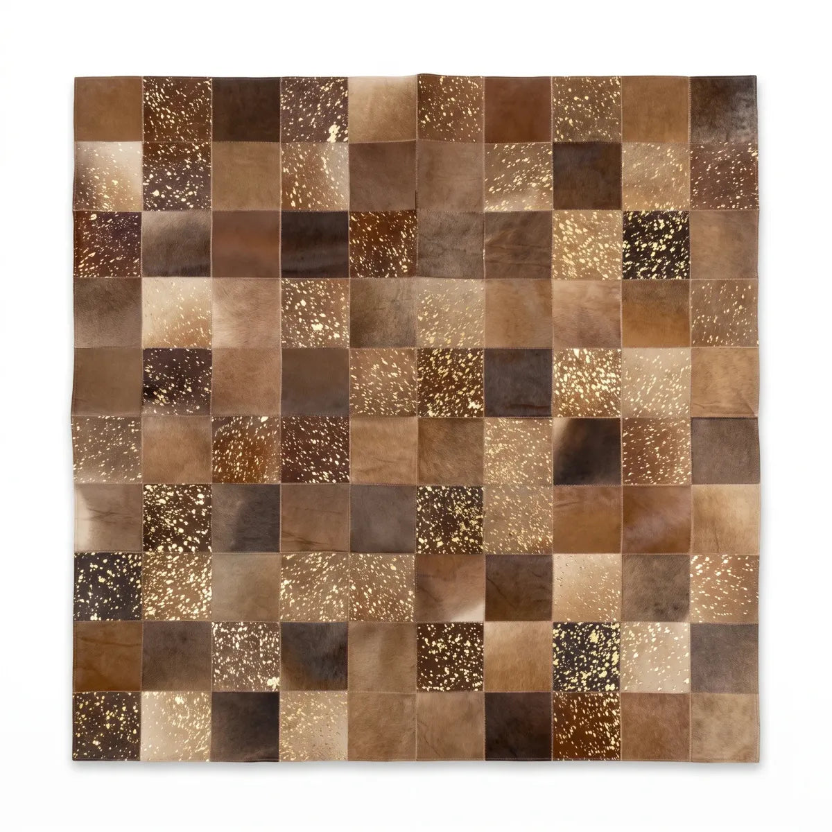 Tapis Design en Peau de Vache | Brésil | 200x200 cm