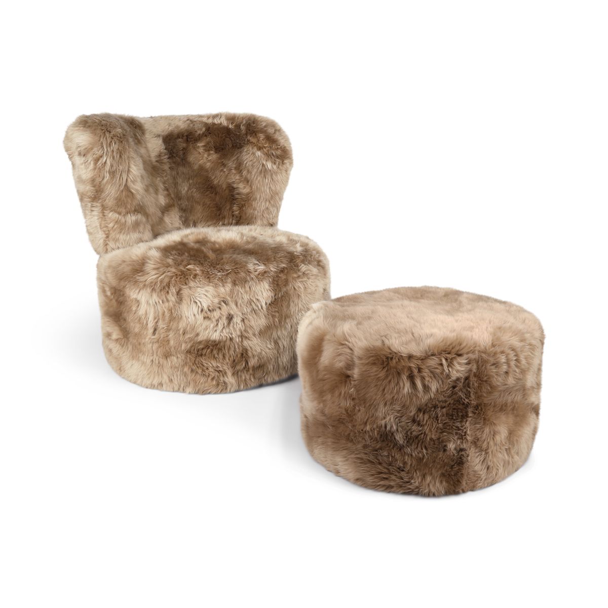 Chaise ronde Skandi Taupe