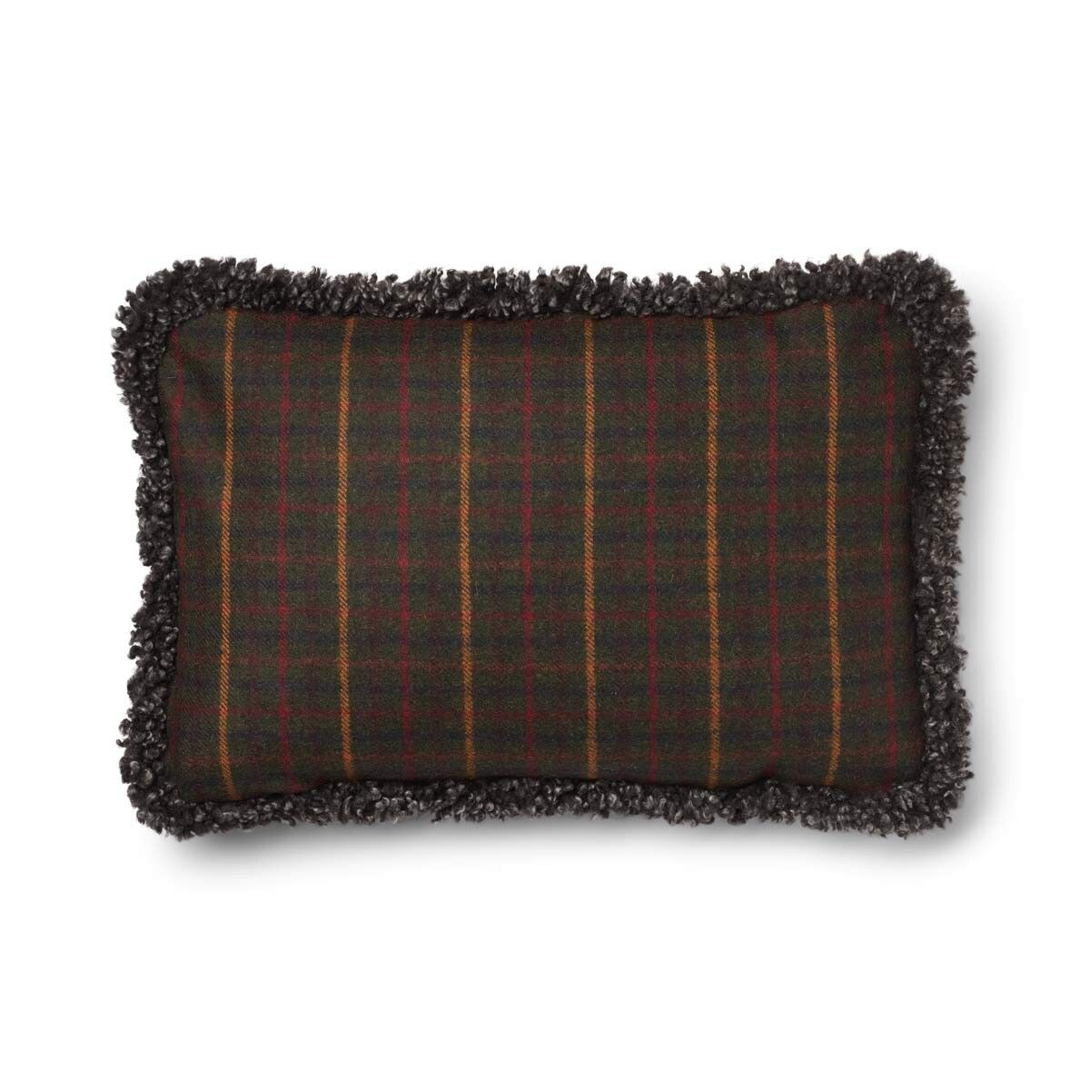 Coussin en laine | double face | garniture SW | 52x52 cm | 34x52 cm Kilberry Fir-D. Green/Capp.i