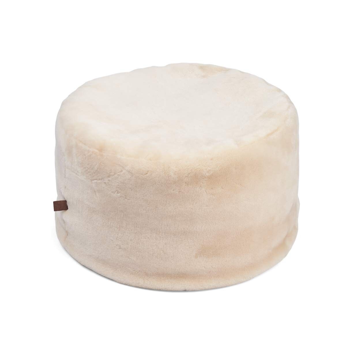 Pouf rond style mocassin | Ø55 × H46 cm
