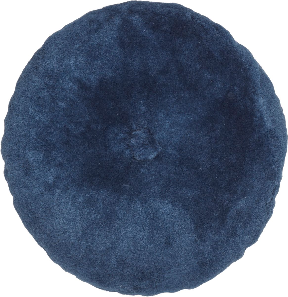 Coussin Mocassin | Double face | Ø45 cm Bleu Marine