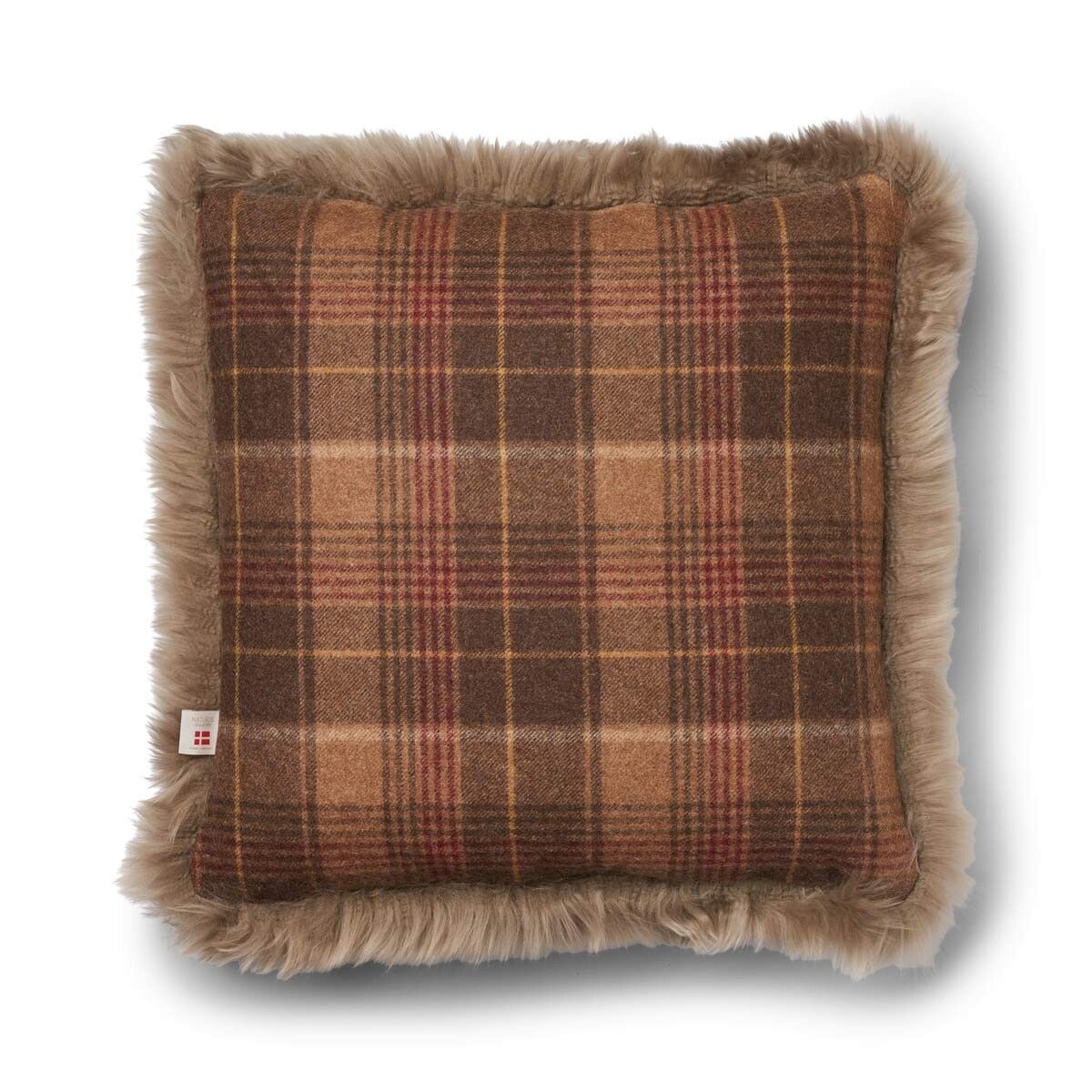 Coussin une face | Laine longue | 52 × 52 cm