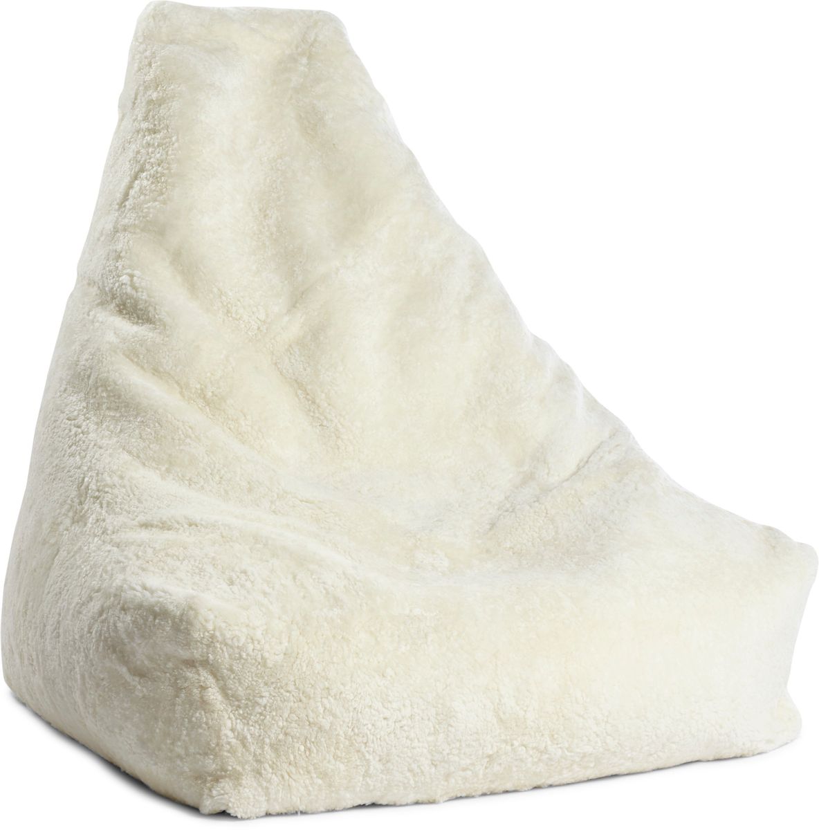 Fauteuil pouf en peau de mouton | Laine courte