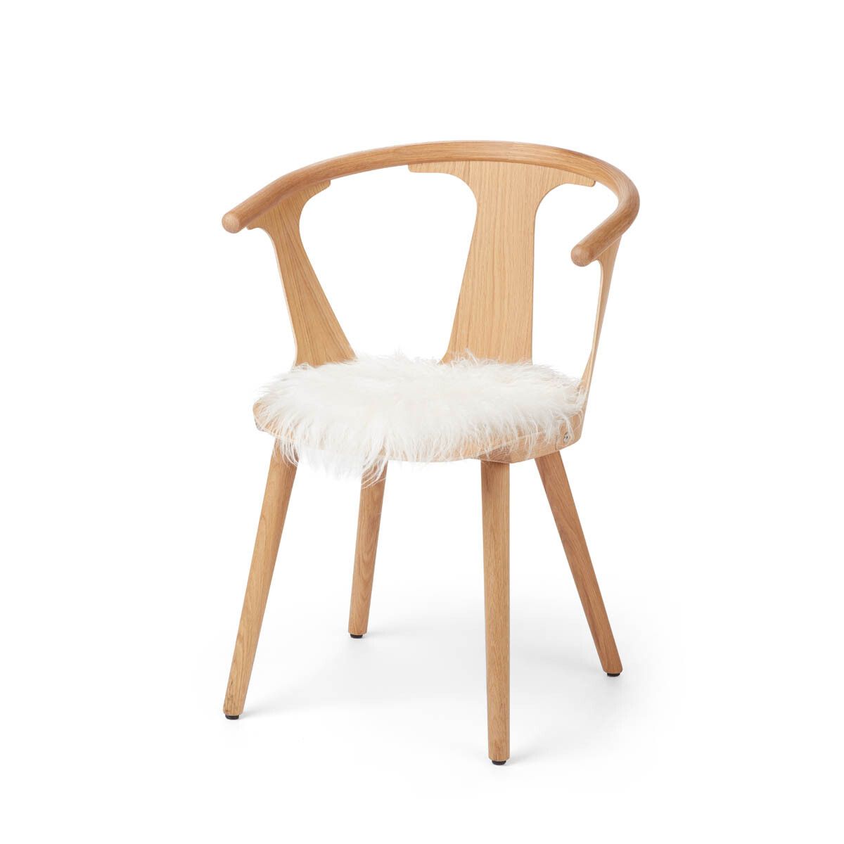 Dessus de siège | Laine longue | Ø34 cm
