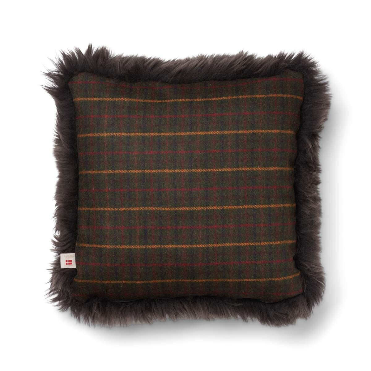 Coussin une face | Laine longue | 52 × 52 cm