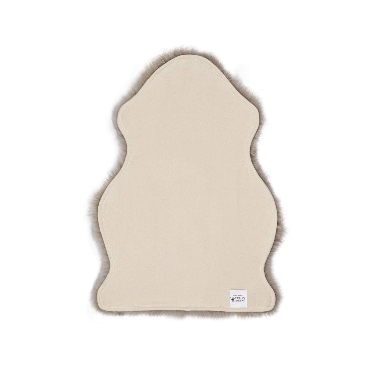 Peau de mouton mérinos | Long poil | Nouvelle-Zélande | Mini | 65×45 cm Beige foncé