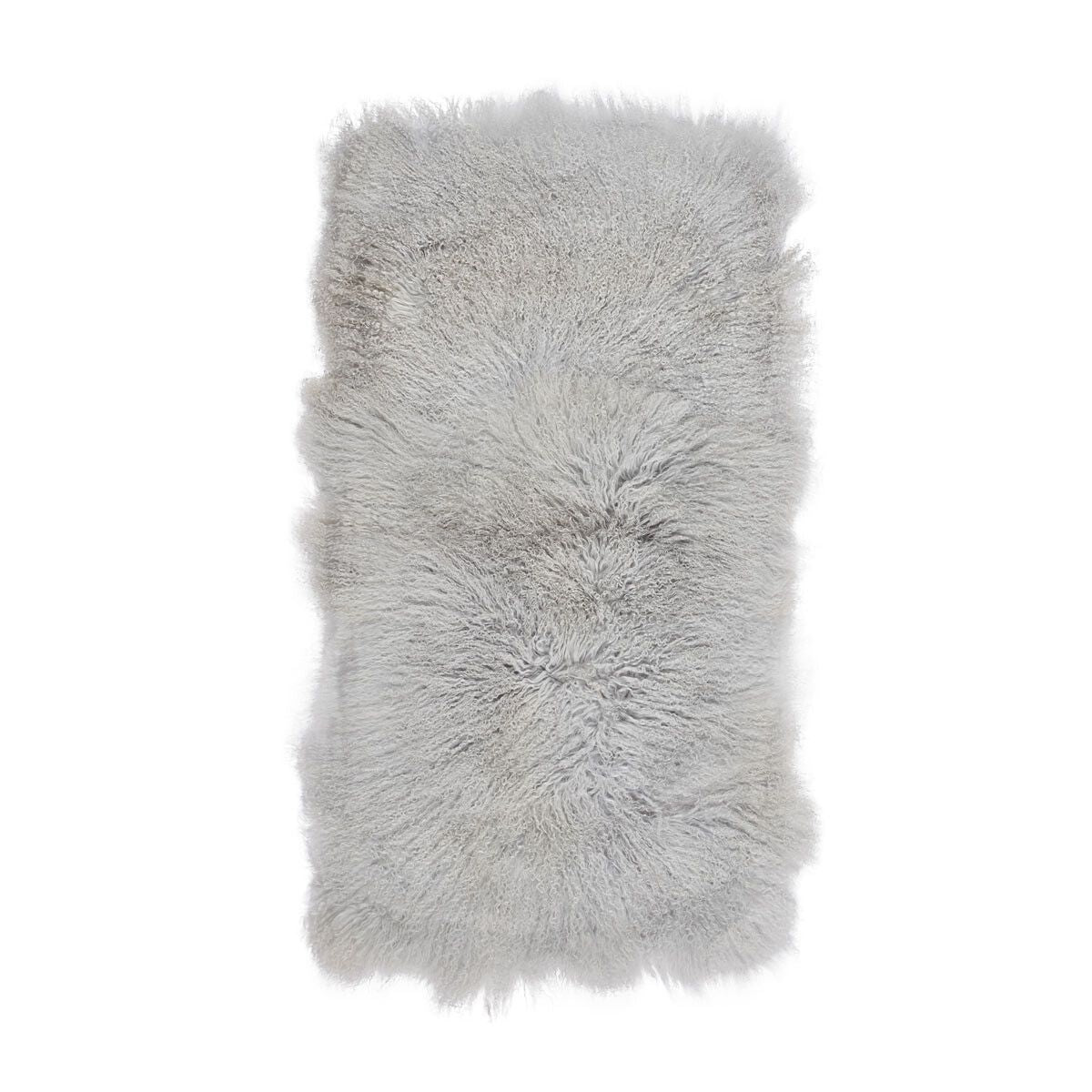 Plaid of Curly Sheepskin