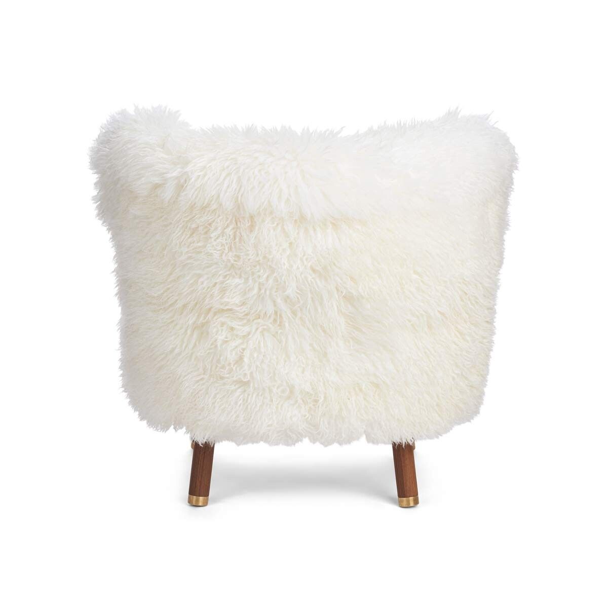 Fauteuil lounge Emil | Laine longue Blanche-Neige